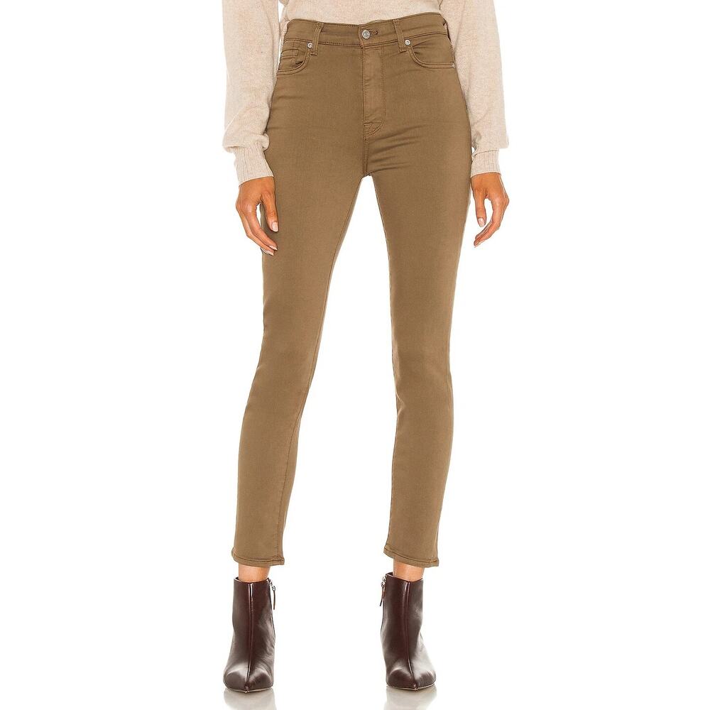 7 For All Mankind Skinny Jeans High Waisted Ankle Size 27
